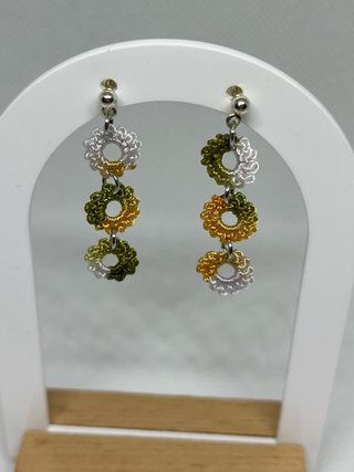 Pendientes crochet hechos a mano