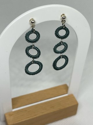 Pendientes crochet hechos a mano