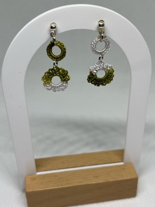 Pendientes crochet hechos a mano