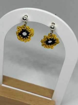 Pendientes crochet hechos a mano