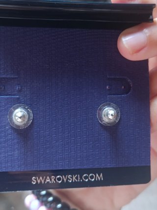 Pendientes Swarovski Verdes y Plateados