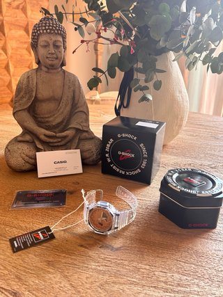 Casio G-Shock GA-2100 Transparente Naranja