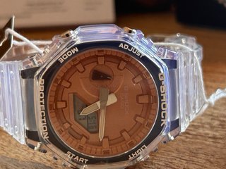 Casio G-Shock GA-2100 Transparente Naranja