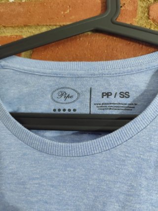 Camiseta VEGAN Pipe Azul Claro Talla XS