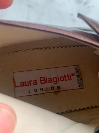 Scarpe elegante in vera pelle marrone