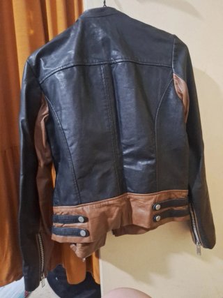 Chaqueta Cuero Mango Talla XS
