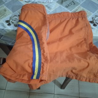 Costume da bagno uomo arancione con strisce