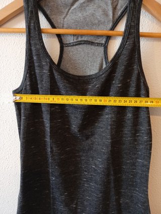 Camiseta deportiva tirantes mujer gris Talla S