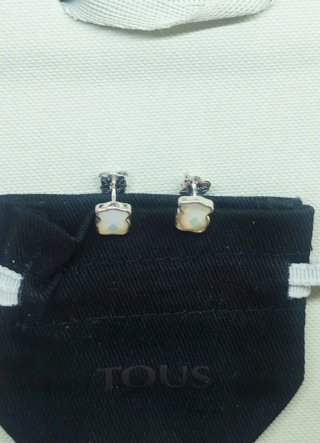 Pendientes Tous osos Nacar, Plata 925