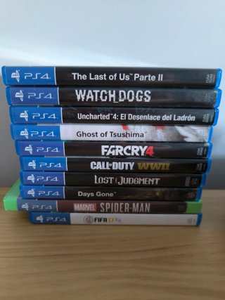 PS4 500GB + 2 Mandos + 10 Juegos