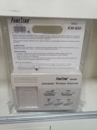 Fonestar KW-850 Intercomunicador Inalámbrico