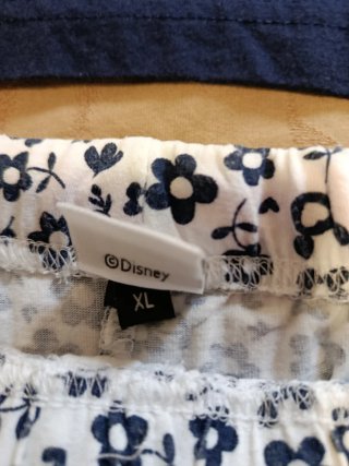 Pijama Corto Minnie Mouse Azul y Blanco