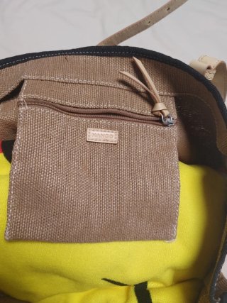 Bolso de playa/piscina de yute y tela Mango