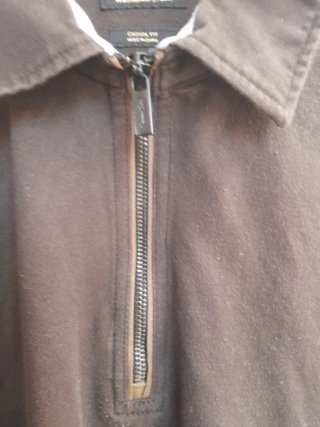 Polo Massimo Dutti XXL Marrón oscuro