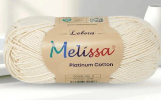 4 Ovillos de algodón Melissa Platinum Cotton