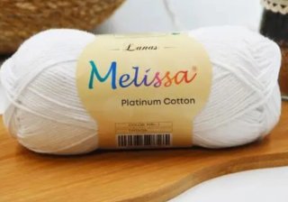 4 Ovillos de algodón Melissa Platinum Cotton