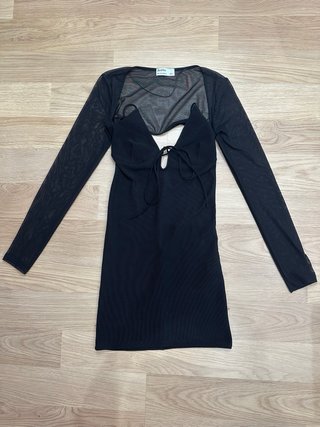Vestido Bershka negro talla S