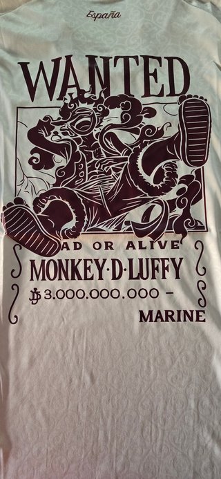 Camiseta España One Piece Luffy