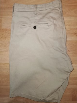 bermudas zara color beige talla xl chico hombre