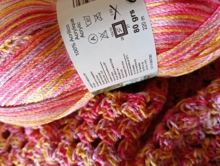 5 Ovillos acrílico verano multicolor