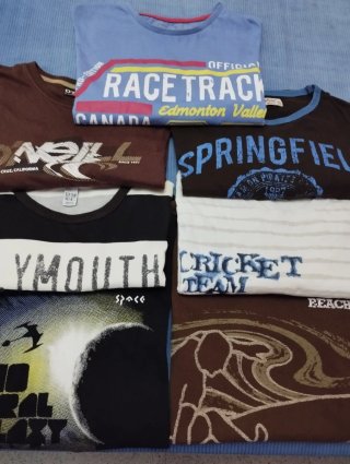 Lote 7 Camisetas Hombre Talla M