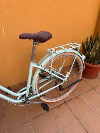 Bicicleta Urbana B'Twin Decathlon Celeste