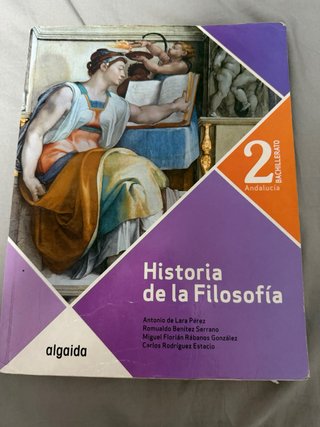 Historia de la filosofía, 2 Bachillerato