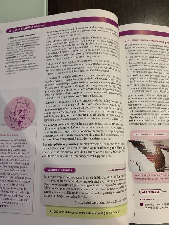 Libro Filosofía Bachillerato 1 Santillana