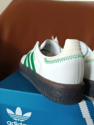 Adidas Samba W Verde y Blanco