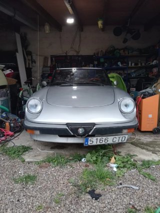Alfa Romeo Spider Descapotable Plata