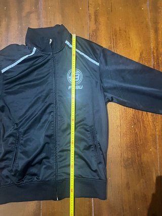 Casaco Fubu Vintage Preto e Cinza