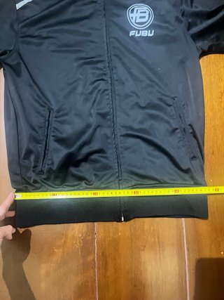 Casaco Fubu Vintage Preto e Cinza
