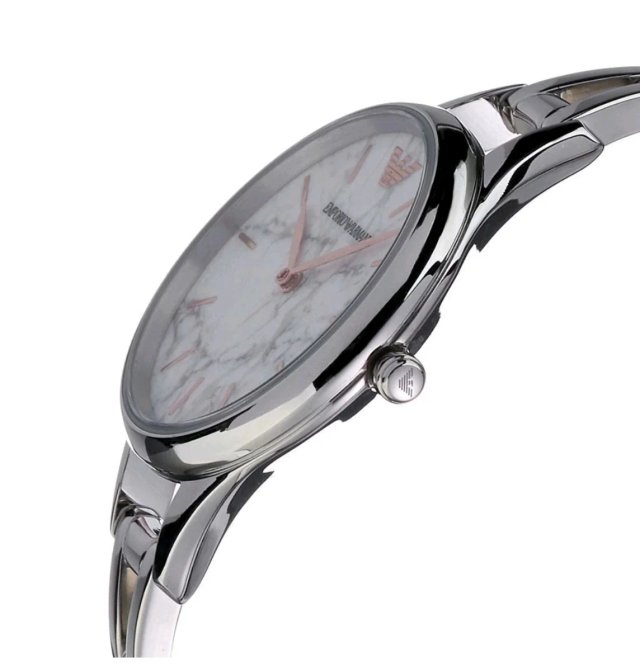 Reloj Emporio Armani Blanco y Plateado