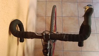 Bicicleta Fixie Negra Ruedas Rojas