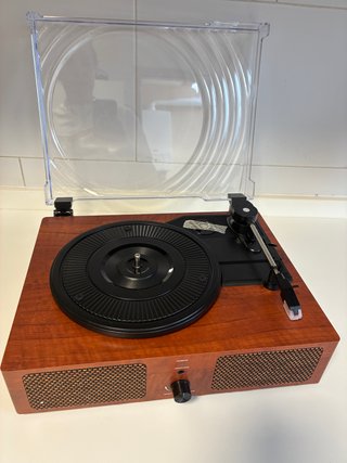 Giradischi Bluetooth Vintage Marrone