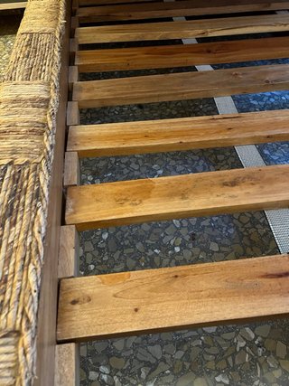 Somier Cama 1.50m Ratán Trenzado
