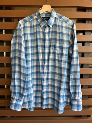 Camisa Massimo Dutti cuadros azul Talla M