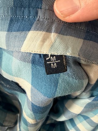 Camisa Massimo Dutti cuadros azul Talla M