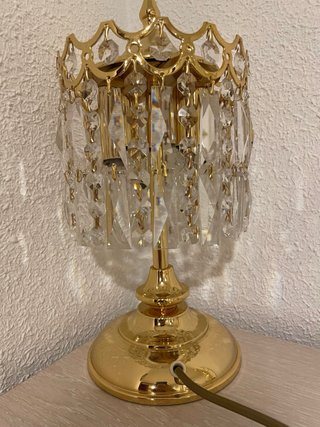 Una lámpara de techo y 2 lamparitas cristal strass