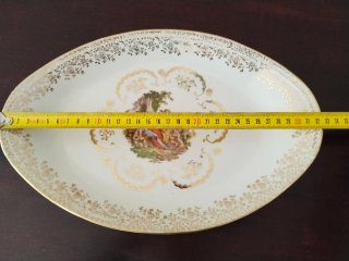 Conjunto de porcelana Limoges: Bandeja y Plato