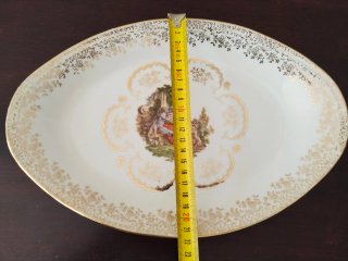 Conjunto de porcelana Limoges: Bandeja y Plato