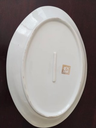 Conjunto de porcelana Limoges: Bandeja y Plato