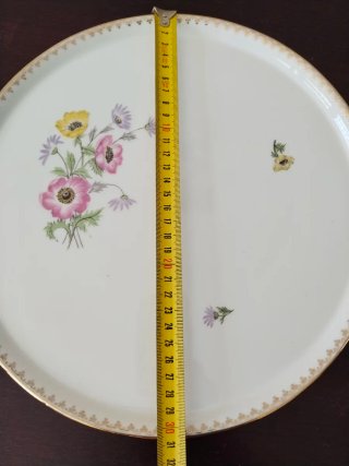 Conjunto de porcelana Limoges: Bandeja y Plato
