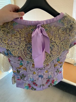 Traje Fallera niña morado 11 años