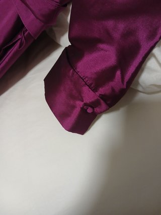 Vestido fiesta camisero morado talla S
