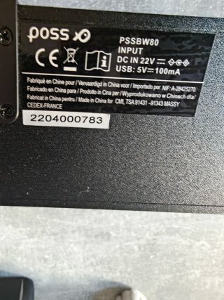 Barra de sonido con Subwoofer Poss 80W
