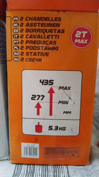 Borriquetas para coche 2T MAX (4 unidades)