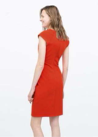 Vestido naranja mujer
