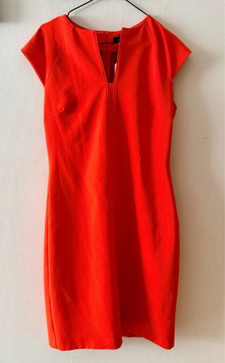 Vestido naranja mujer
