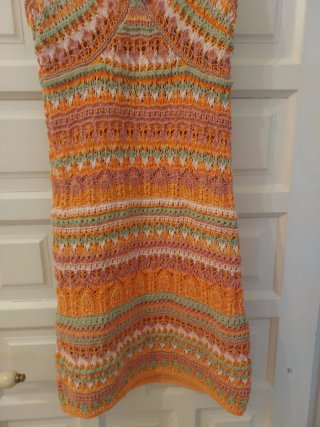 Vestido Zara Crochet Multicolor